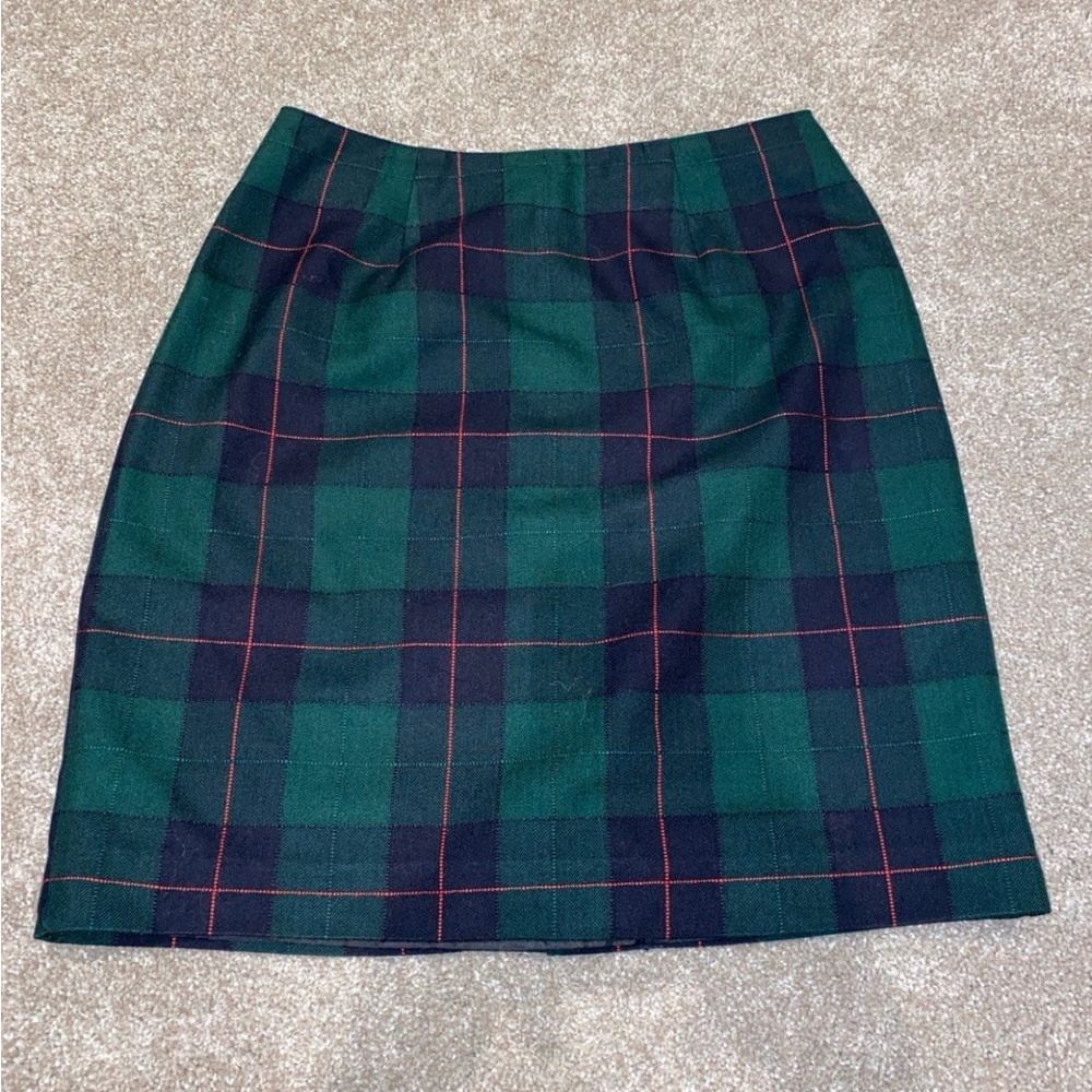 Vintage Daily Habit Plaid Skirt‎ Size 7
